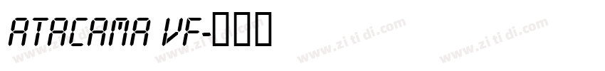 Atacama VF字体转换